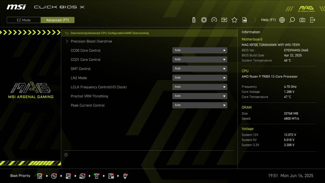 MSI MAG X870E TOMAHAWK WIFI-3